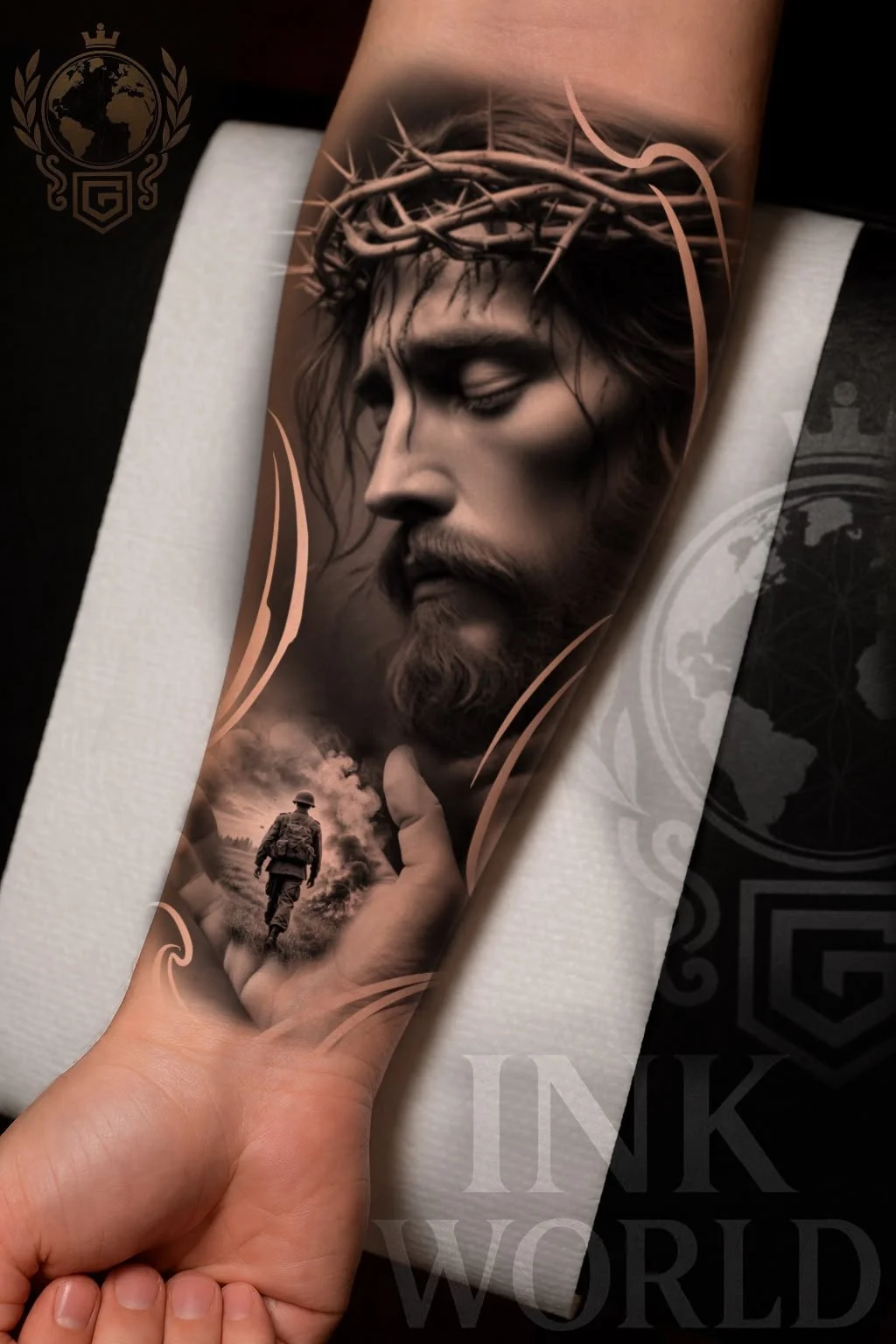Visualização do projeto Cristo soldado