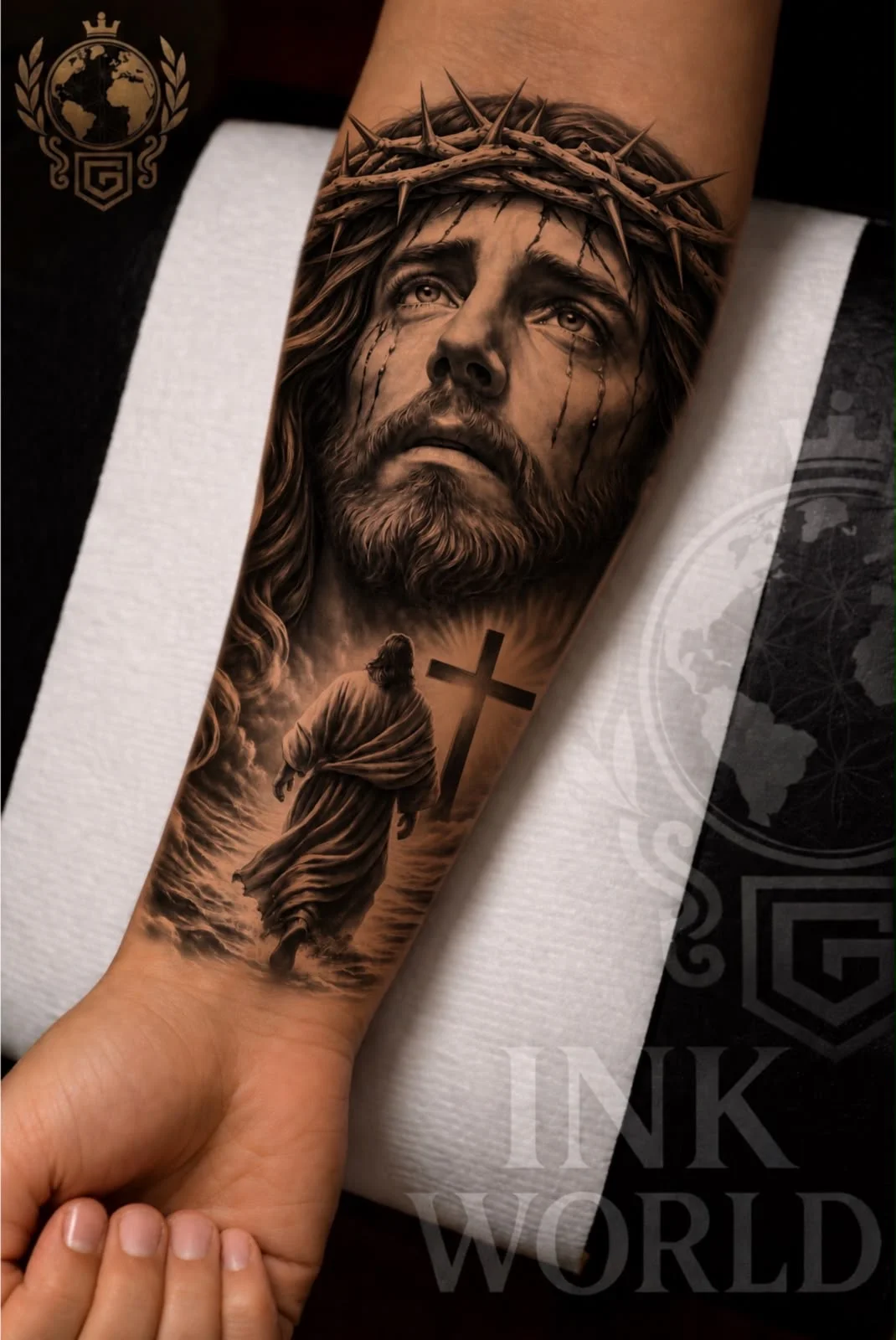 Visualização do projeto Cristo e cruz